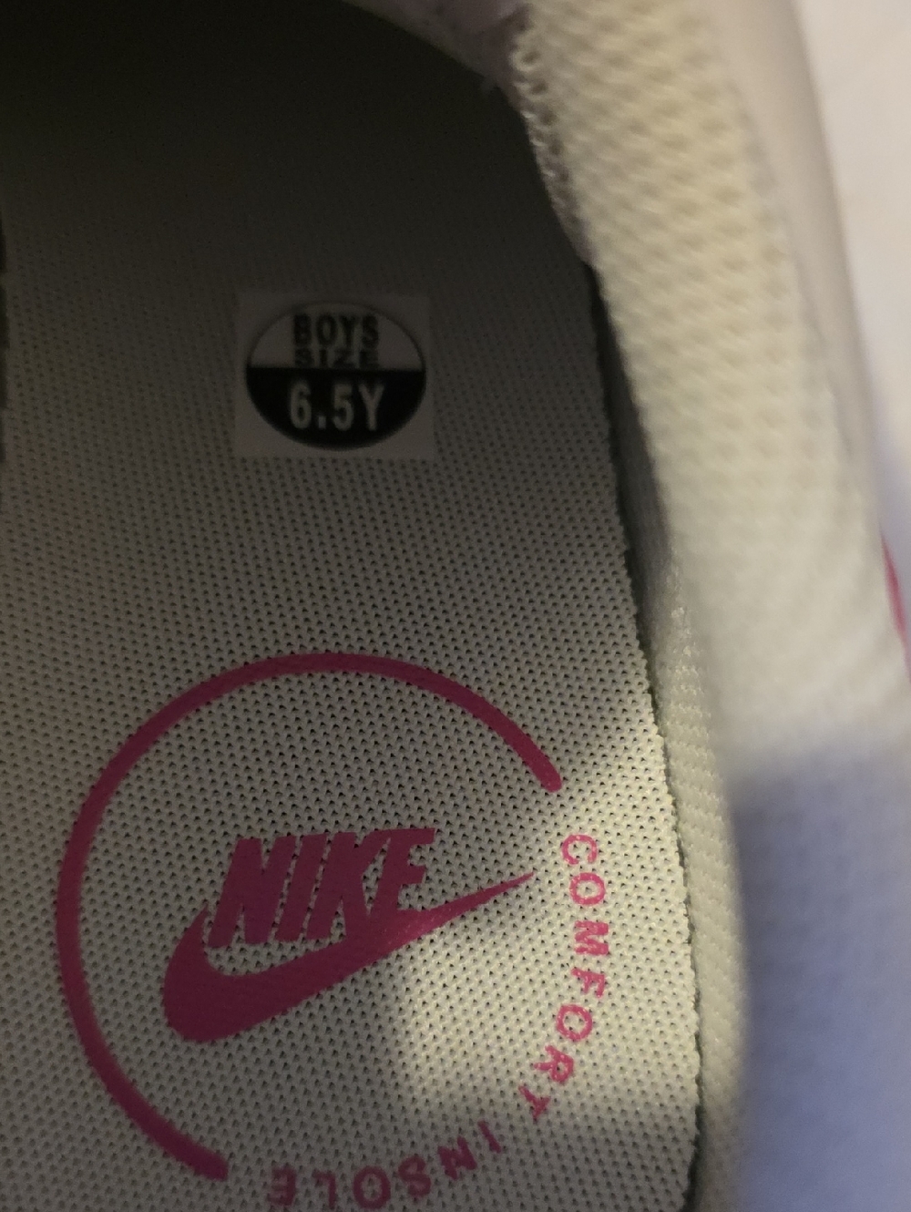 Nike Court Legacy White/laser Fuchsia Big Girls 6.5/Womens 8 - Picture 11 of 12